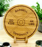 Weight Plate Chopping Board - Solid Oak - Gym Lover Gift, Hand Made UK