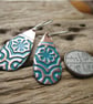 Patterned copper earrings - Image 3