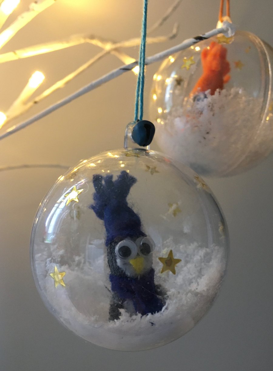 Penguin Bauble Christmas Tree Decorations