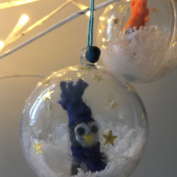 Penguin Bauble Christmas Tree Decorations