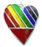 Love Heart  Rainbow Stained Glass Suncatcher Diagonal 021 022 - Image 6