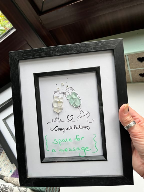  Seaglass "Congratulations… wedding, birthday, anniversary,engagement,  