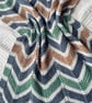 Chevron striped baby blanket 