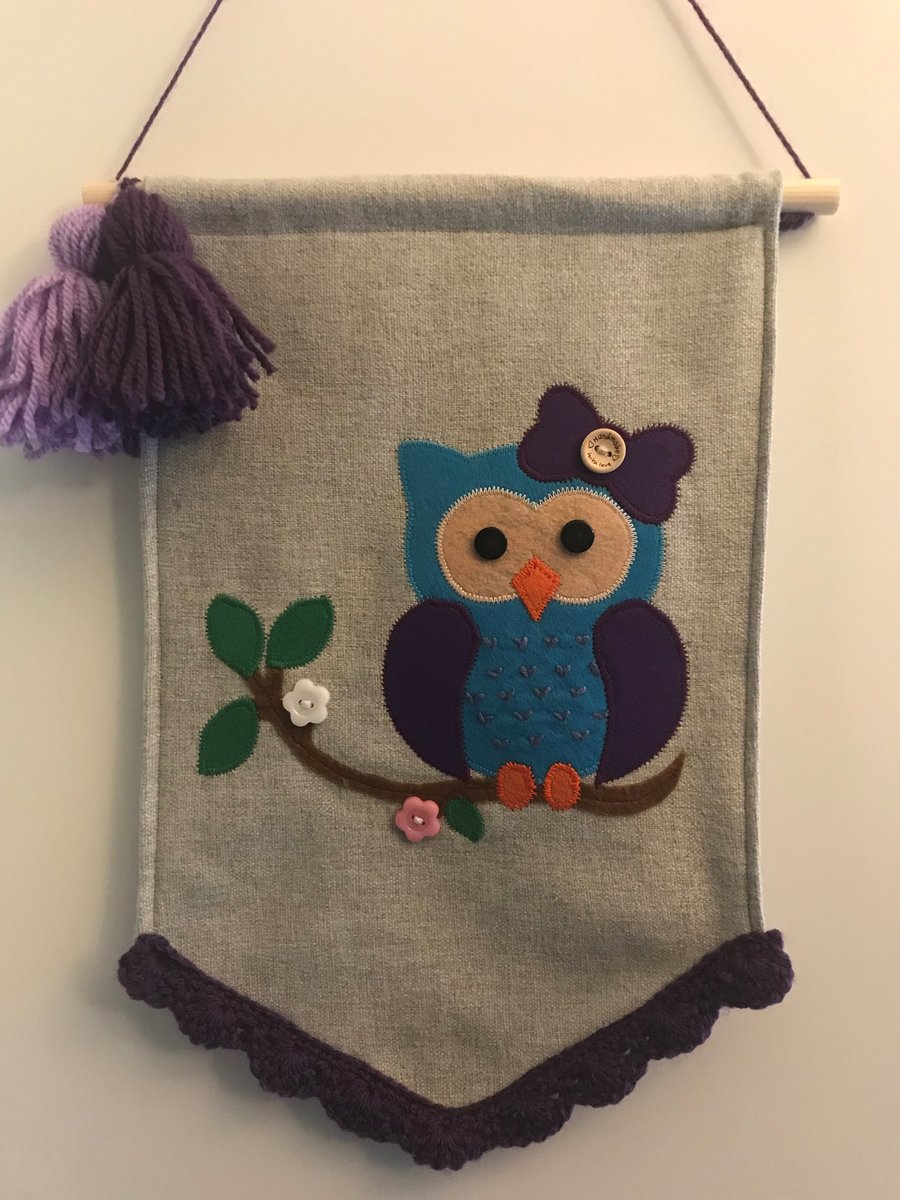 Owl Wall Hanging Sewing Kit