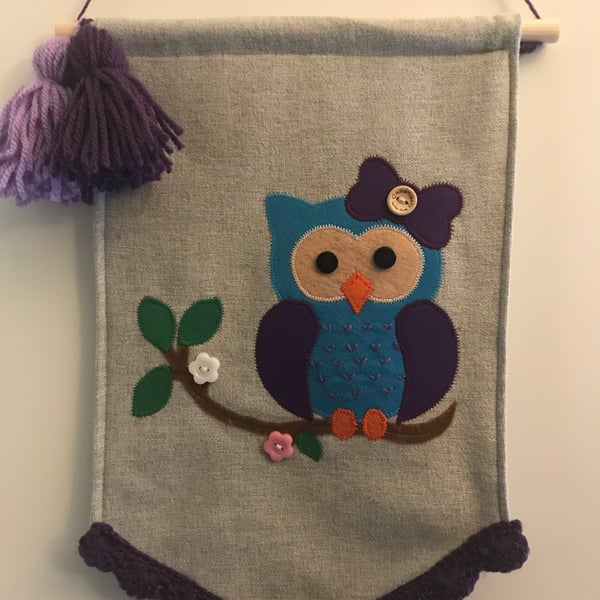 Owl Wall Hanging Sewing Kit
