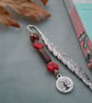 Metal & beads feather bookmark - Image 2