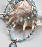 Designer Luxury Larimar Sterling Silver Necklace  - Image 6