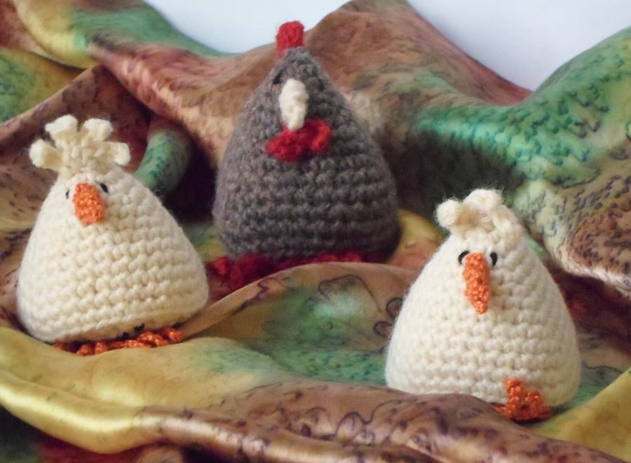 US crochet pattern for chicken and chick