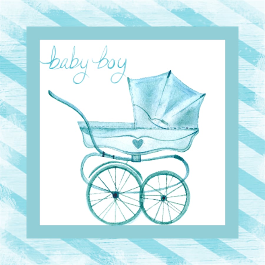 New Baby Boy Card