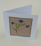 Embroidered Cornflower General Greeting Card - Image 2