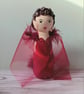 Scarlett O'Hara wooden peg doll. - Image 5