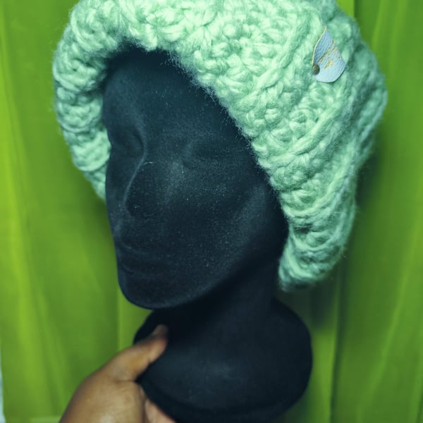 Basic Sage Chunky Beanie
