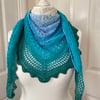 Handmade crochet ‘diamond’ shawl