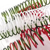 50g Christmas mix vitrigraph coils, springs, spirals, Bullseye Glass 90coe