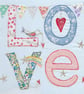Love card in pale blue - Image 2