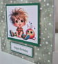 Set of 4 Handmade Greeting card Bundle - mixed greetings - Image 4