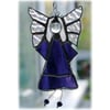 Angel Suncatcher Stained Glass Purple Heart Handmade 019