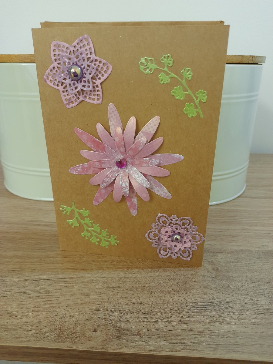 FLORAL GREETING CARD.