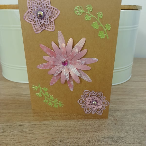 FLORAL GREETING CARD.