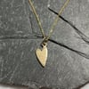 gold heart pendant and chain 9ct gold necklace