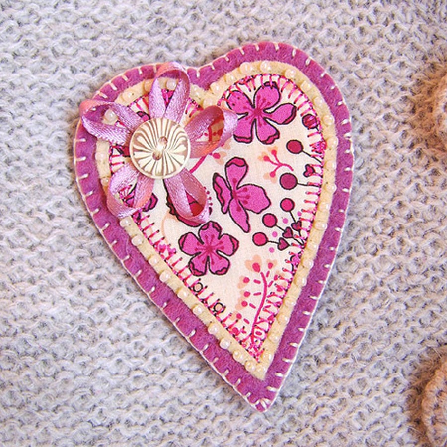 Heart Brooch