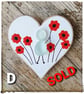 Seaglass magnets "Poppies" - Image 6