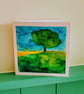 Tree study 2 handpainted greeting card  - Image 3