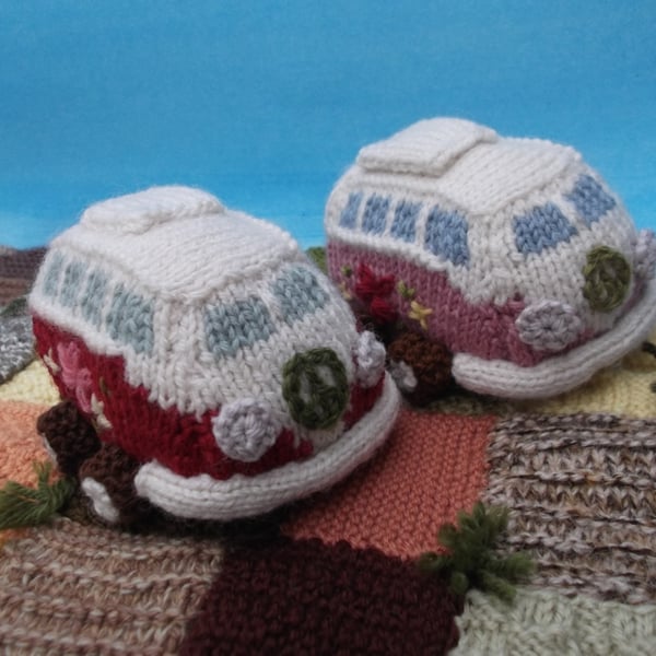 Knitted hippie van