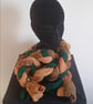 3,4,5.Handknitted Long Plaited Scarf. Three Colourways - Image 3