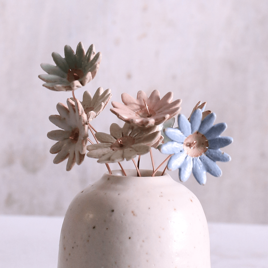 Large Daisy Ceramic Flower Stems