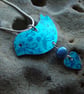 Blue bird with flowers and heart - Image 3