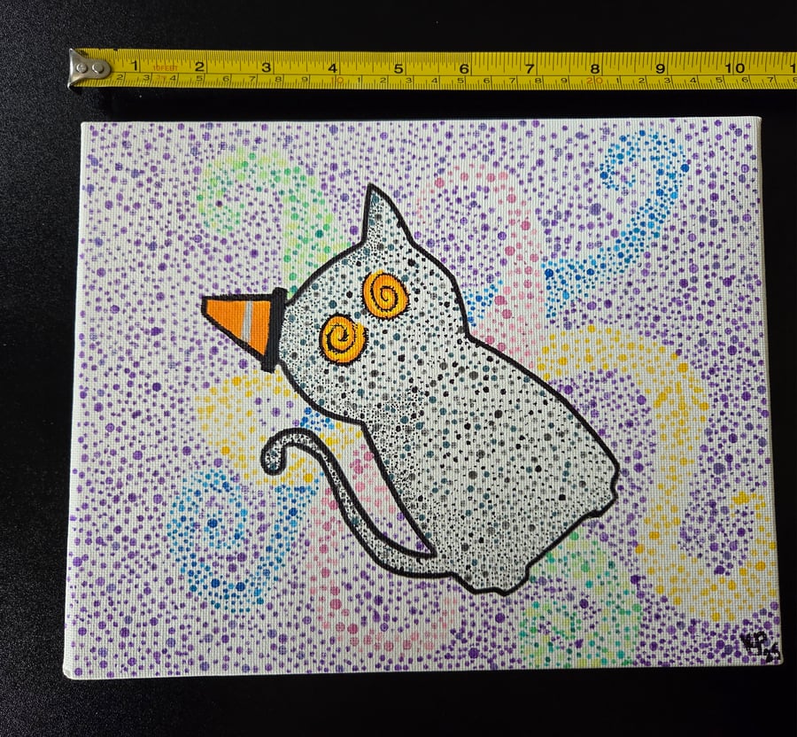 Nipfest original painting - Dot series Phase tenticles