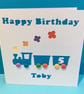 Personalised Train Birthday Card - Image 1