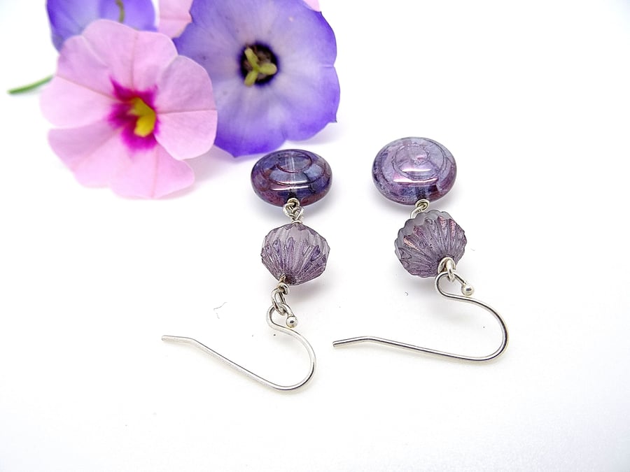 Sterling Silver Picasso Bead Earrings