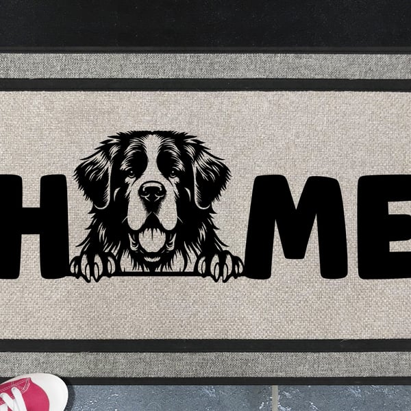 Saint Bernard Home Door Mat - All Weather Doormat - 45x70cm 