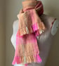 Harvest Musing i - Contemporary Handwoven Lambswool Scarf  - Image 4