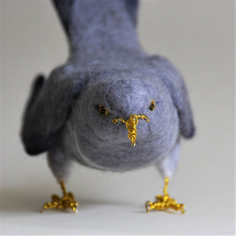 "The Merry Cuckoo" needle felted bird sculpture - inspired by British nature