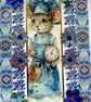 Chef Mouse - Hand Crafted Decoupage Greeting Card - Blank (3177)