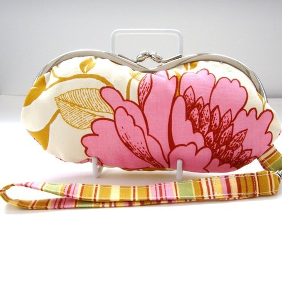 Amy Butler Tree Peony Clutch Bag / Make up Purse