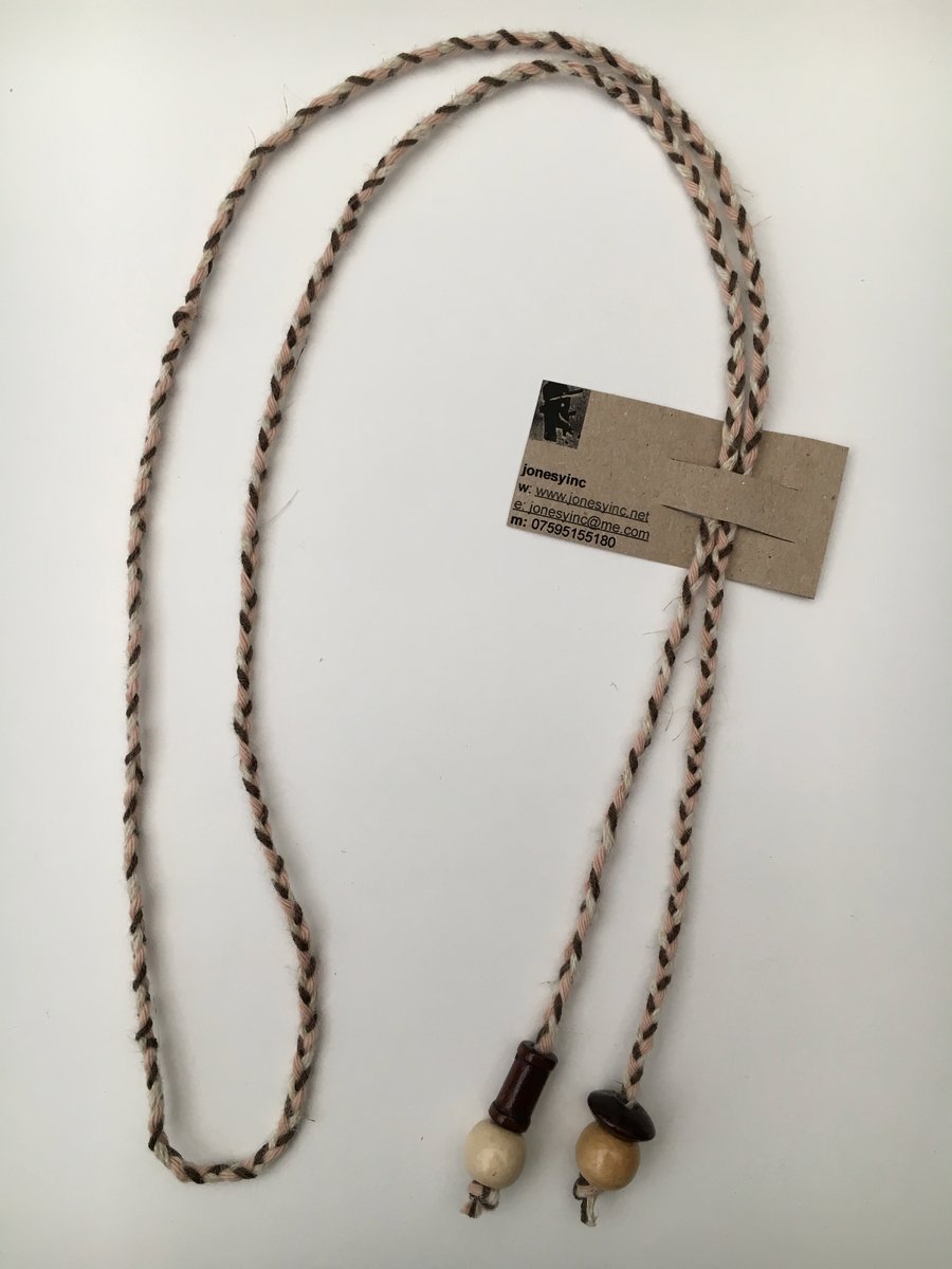 Hand-plaited wrap necklace (number 15)