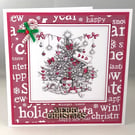 Festive tree Christmas card