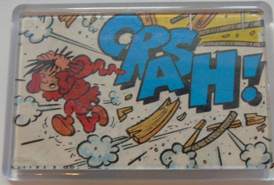 Clearance Comic Fridge Magnet - Crash!