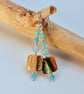Abalone Shell, Amazonite & Silver Earrings, Birthday, Anniversary, Gifts For Her