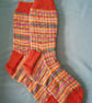 Socks, hand knitted, adult LARGE, size 9-11