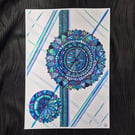 A4 Kaleidoscope Print - Unframed Nostalgic Art