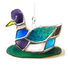 Duck Suncatcher Stained Glass Mallard Quack 032