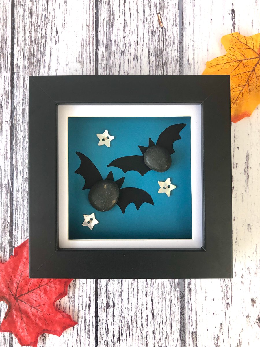 Pebble Bat Framed Picture