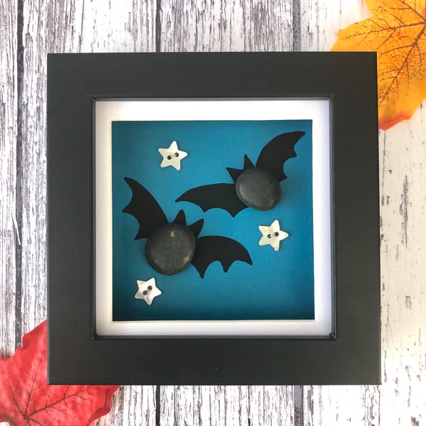 Pebble Bat Framed Picture