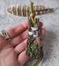 Forest Mushrooms Pendant, Clay Vegan Necklace, Green Witch Jewellery - Image 3