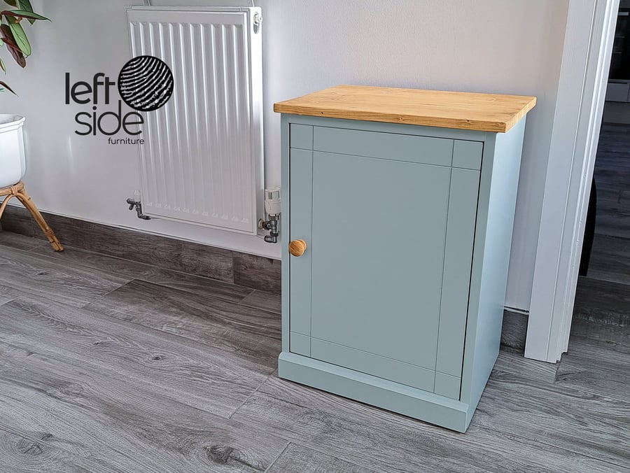 Narrow Side Table, Small Shoe Cupboard Shelving Unit, Bathroom storage Cabinet